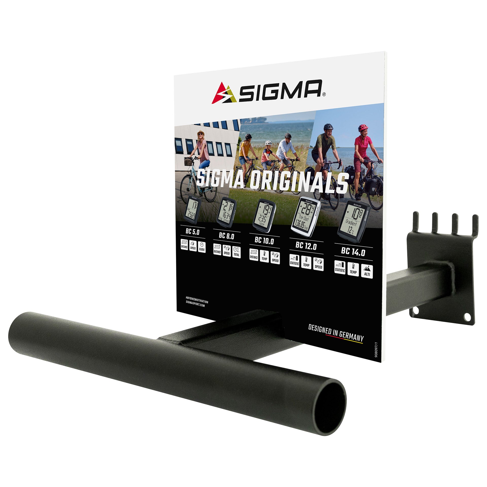 Sigma wanddisplay voor Originals fietscomputers
