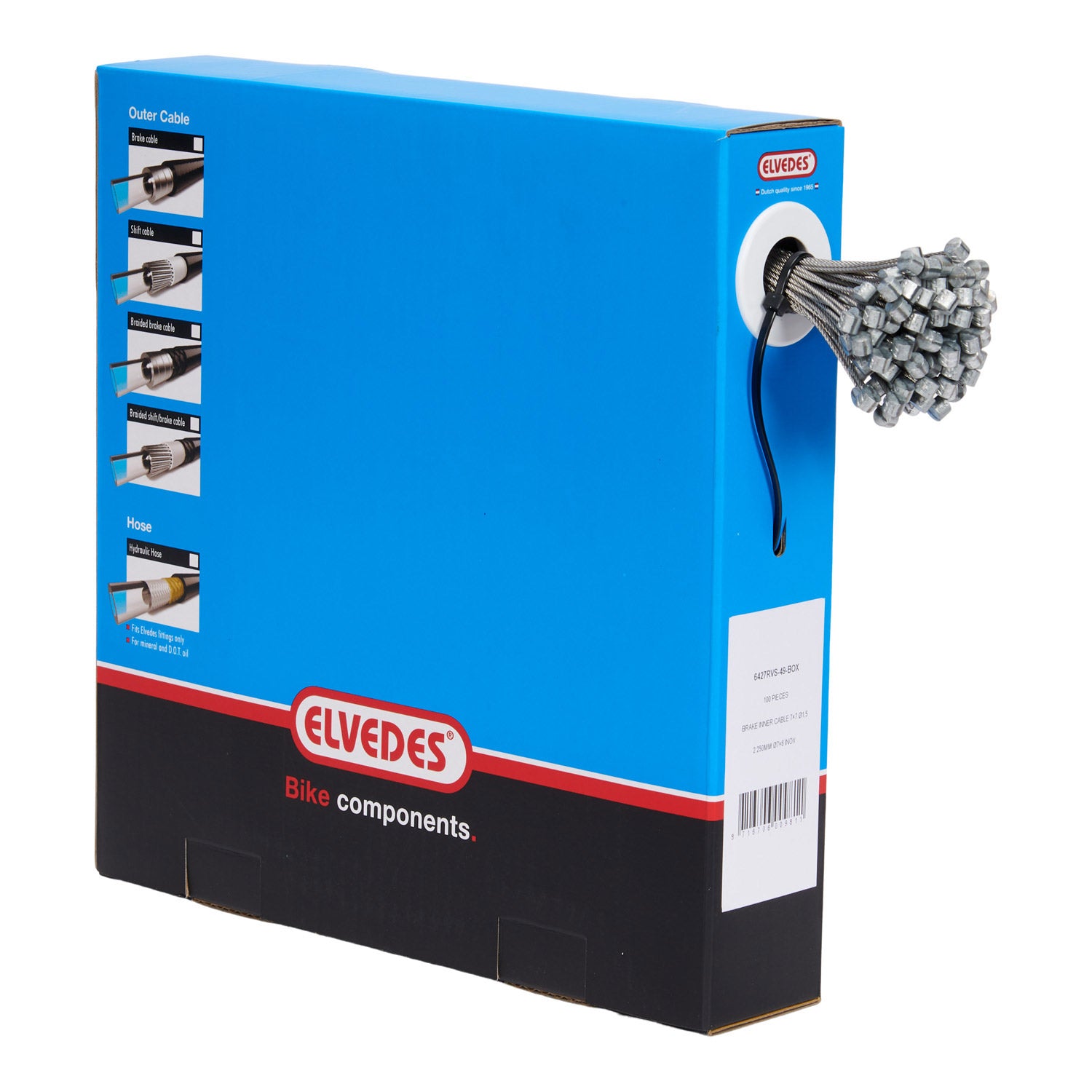 Elvedes remkabel RVS 2250mm 6427RVS-49-BOX (100 stuks)