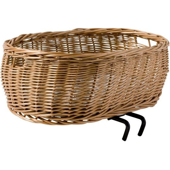 Basil hondenfietsmand Pluto met kussen afneembaar naturel