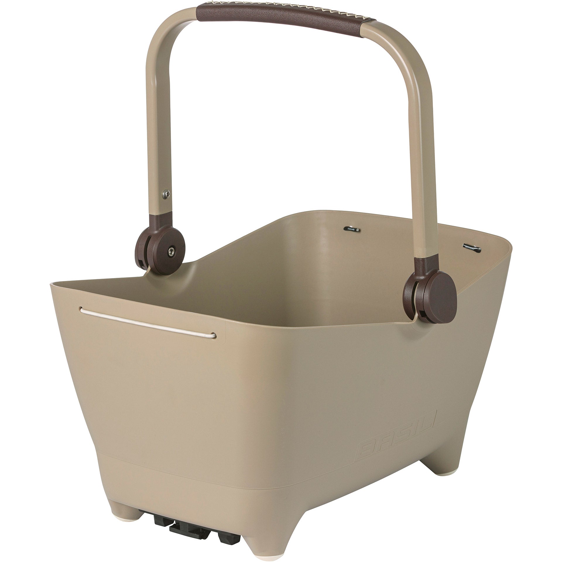 Basil hondenfietsmand Buddy met kussen MIK kunststof bruin