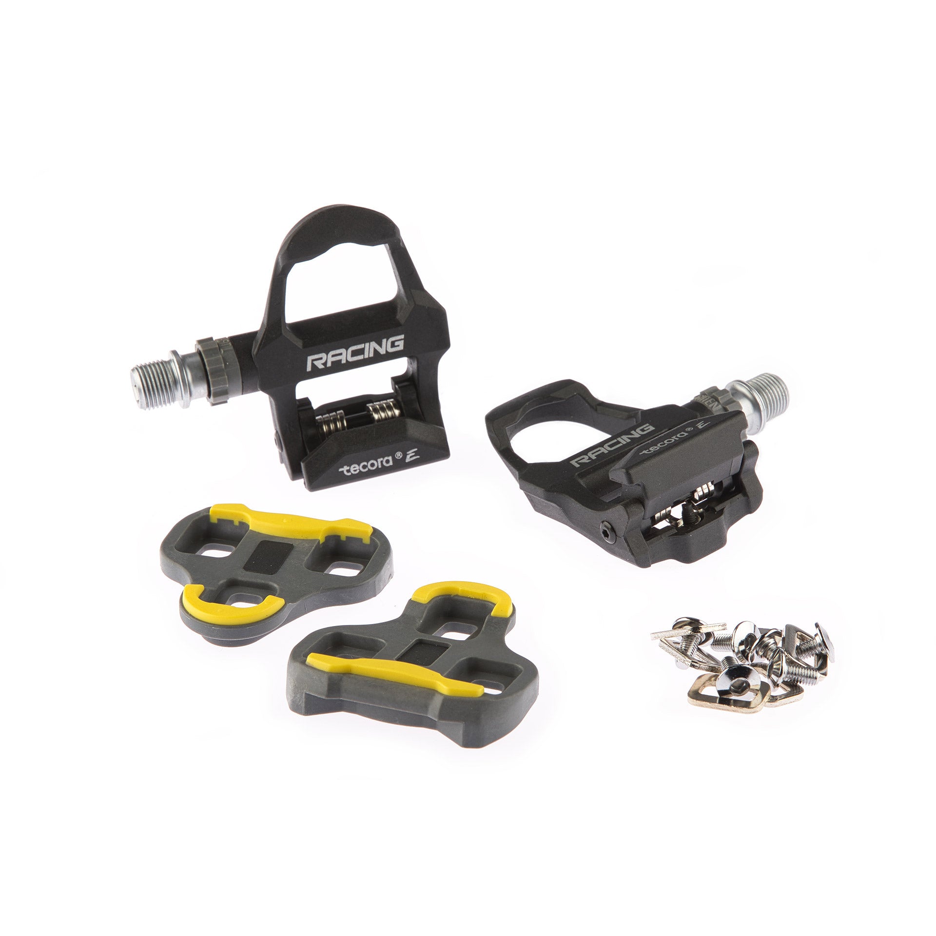 Tecora E pedaal race, clipless (Look Keo compatibel) zwart