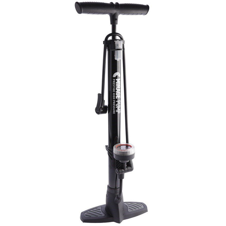 Mirage vloerpomp staal met meter zwart