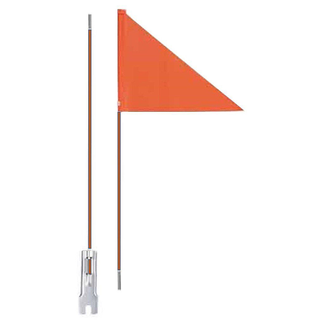 IceToolz fiberglas vlag oranje 150 cm, 2-delig deelbare stang