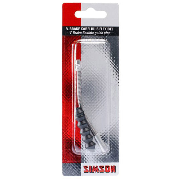 Simson remkabelbuis V-brake flexibel incl. rubber op kaart