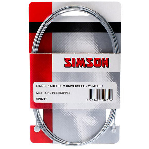 Simson rem binnenkabel universeel op kaart 2,25m