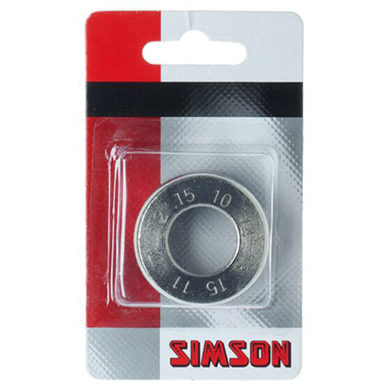 Simson spaakspanner zilver
