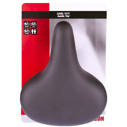 Simson zadel Comfort zwart op kaart