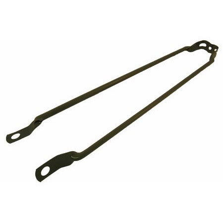 Spatbordstang 28" per stuk metallic grijs