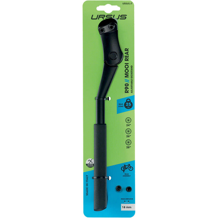 Ursus achterstandaard Mooi Rear 24-28" verstelbaar zwart