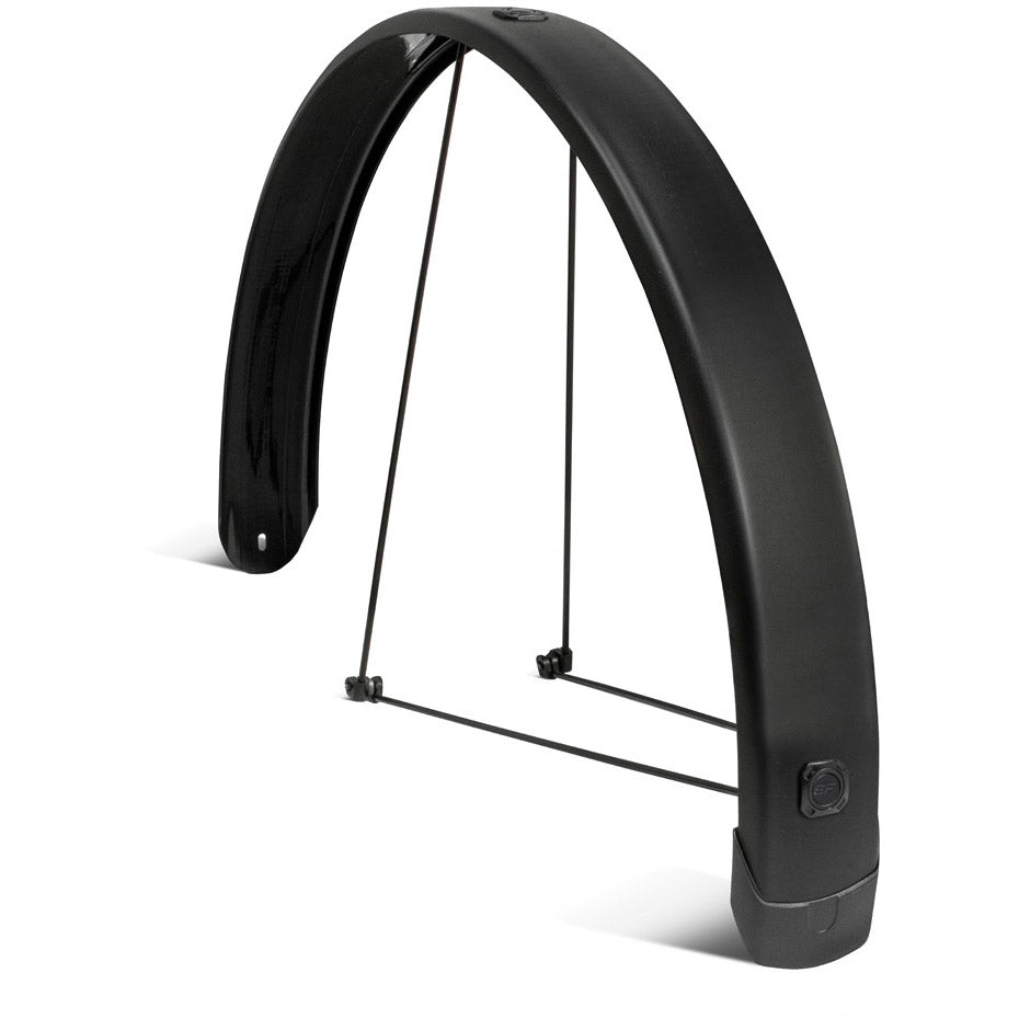 Eurofender achterspatbord Tempo Square 26" 65mm mat zw