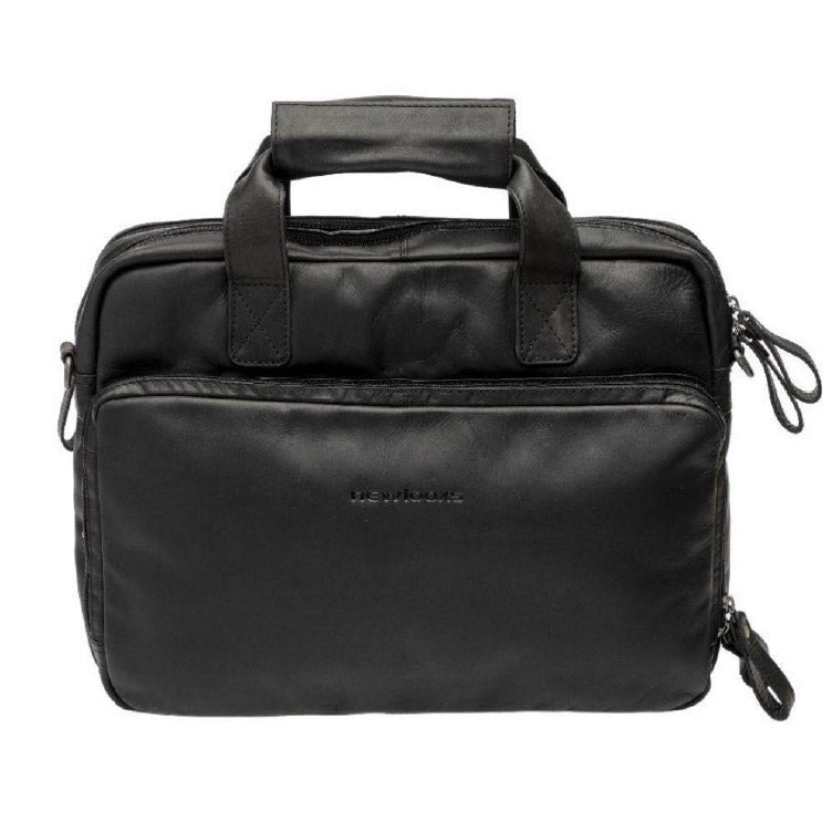 New Looxs Cali 17L laptop leer enkele tas afneembaar zwart