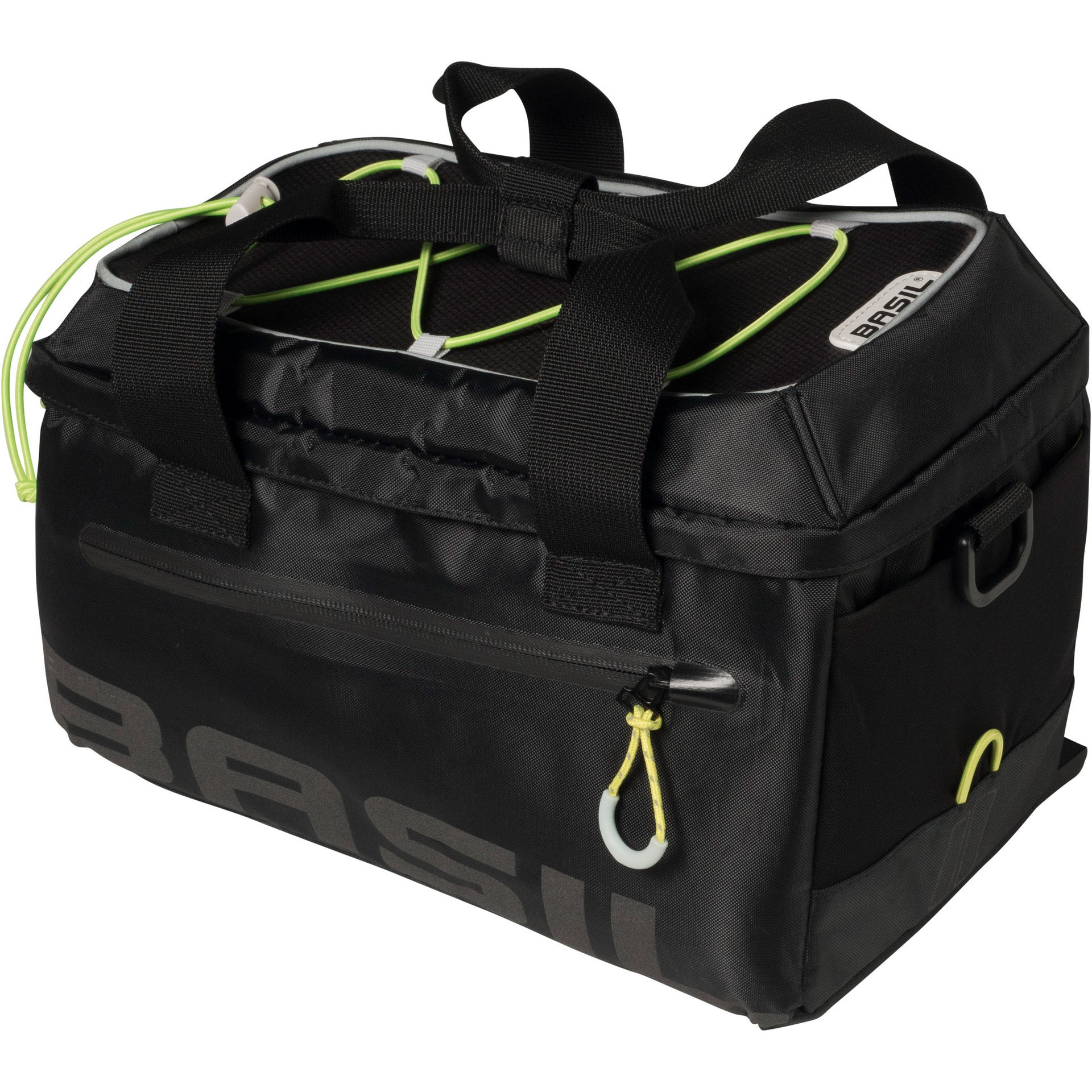Basil trunkbag Miles 7l zwart/lime