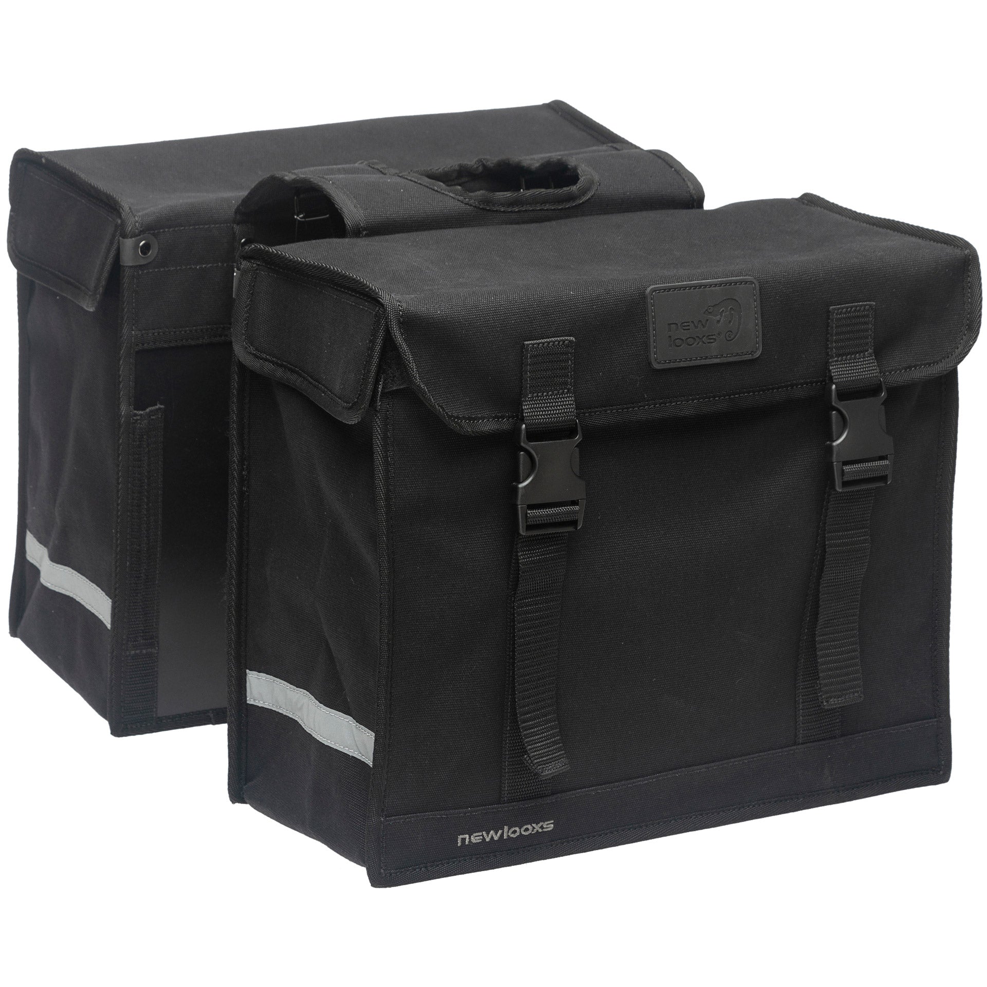 New Looxs Canvas Deluxe 46L dubbele tas zwart