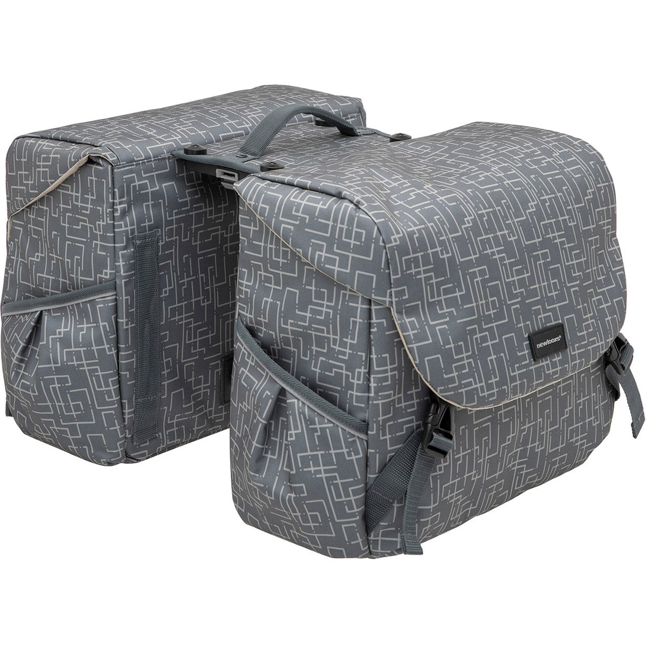 New Looxs dubbel tas Mondi Joy Ivy MIK afneembaar 38l grijs