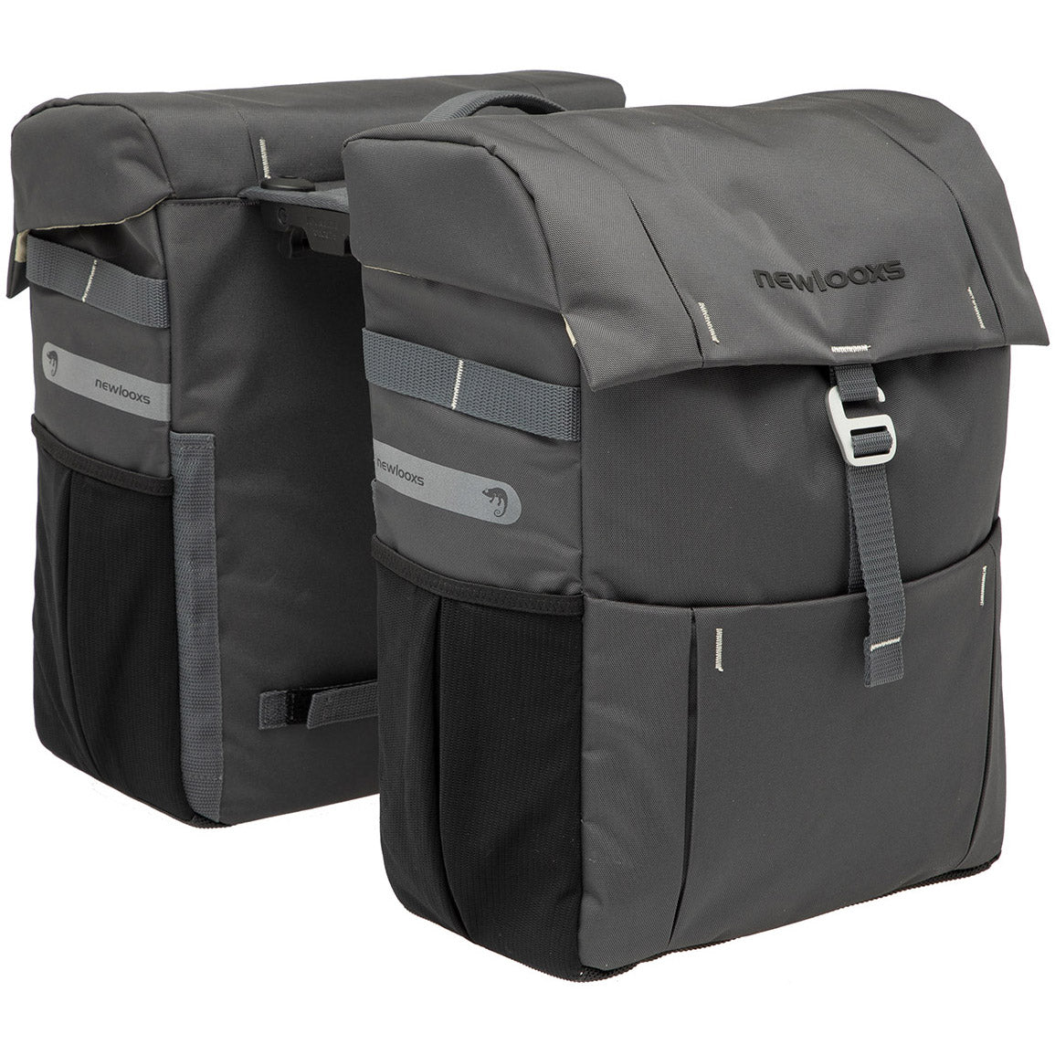 New Looxs Vigo 37L RackTime dubbele tas afneembaar grijs