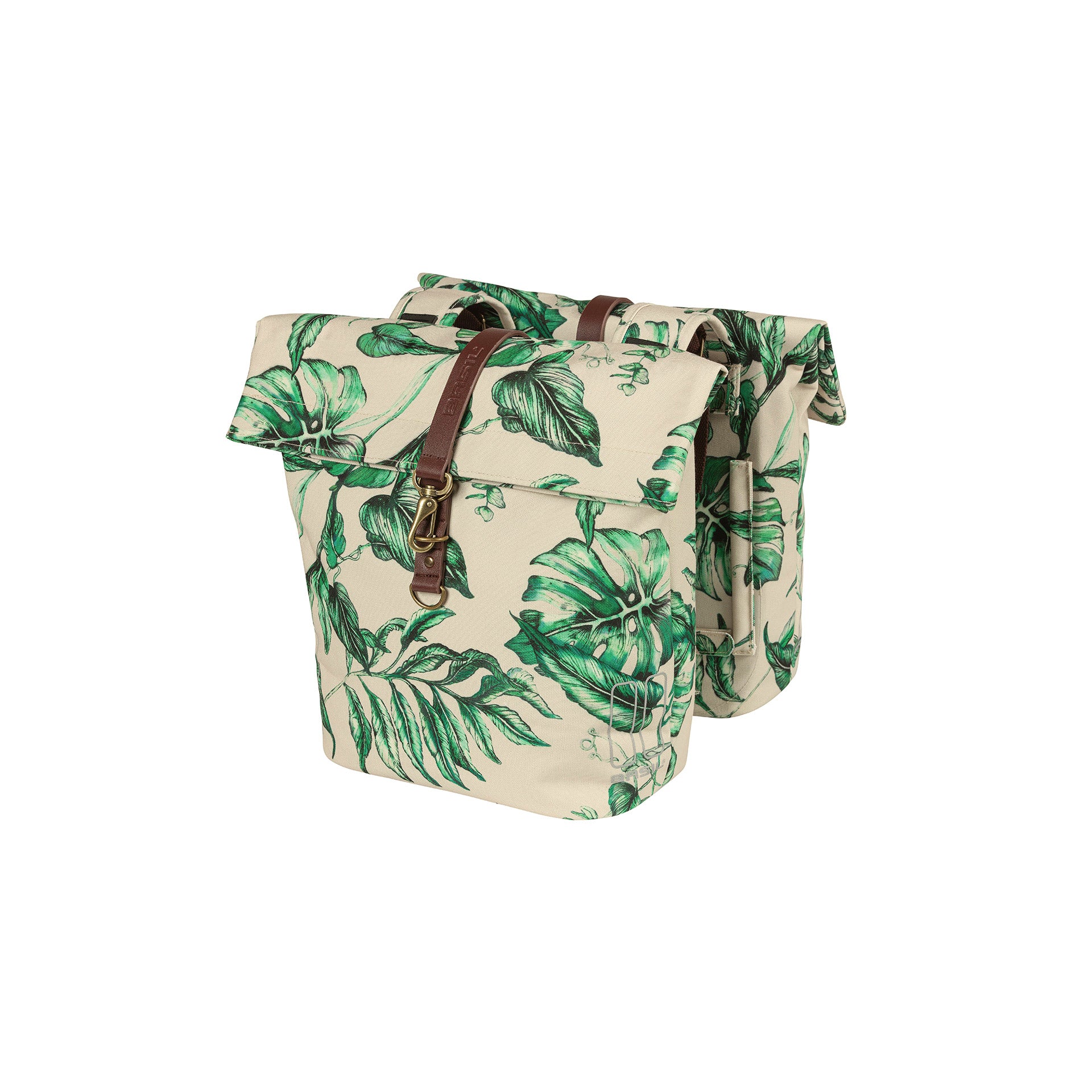 Basil dubbele tas EverGreen 28-38l beige