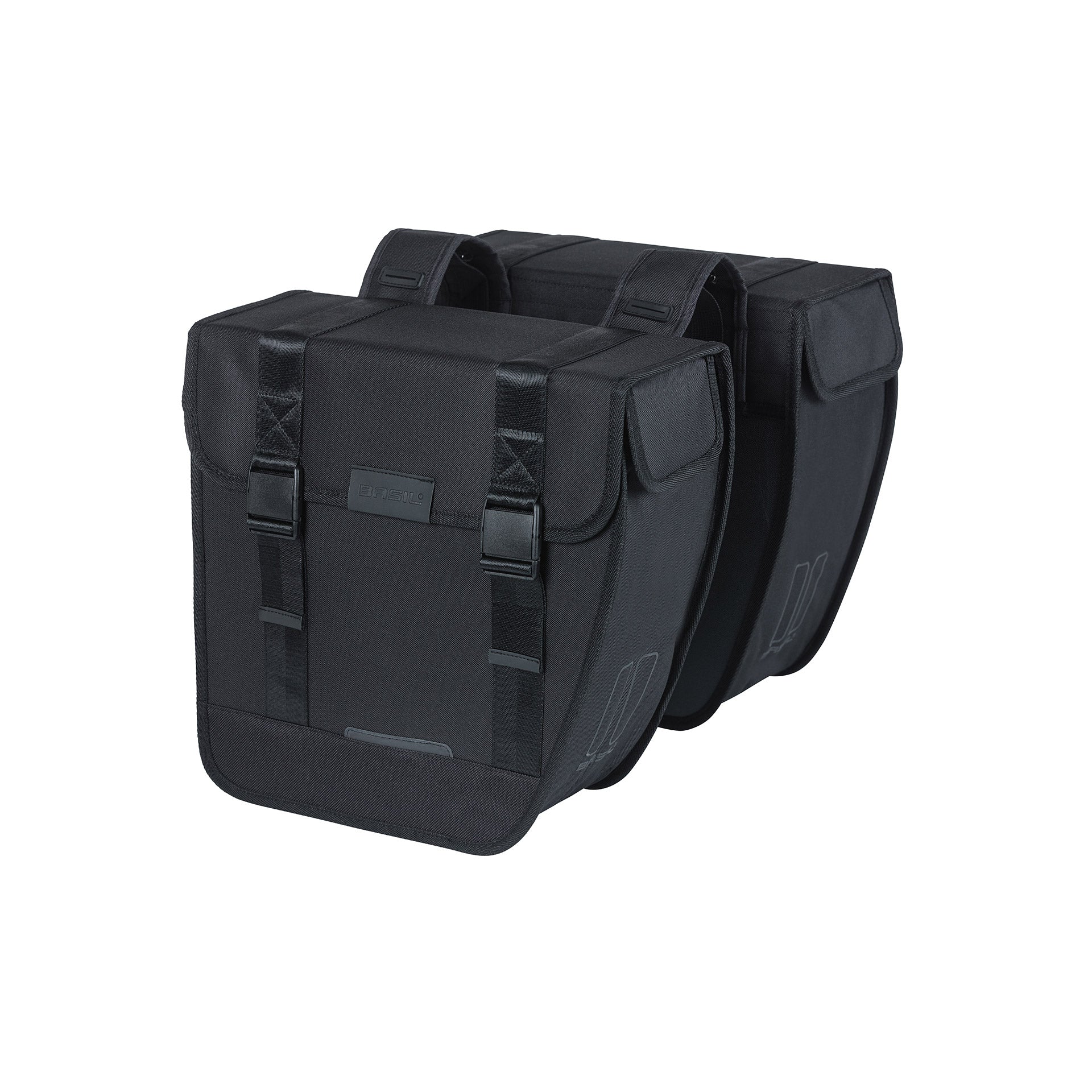 Basil Tour dubbele fietstas 28L zwart