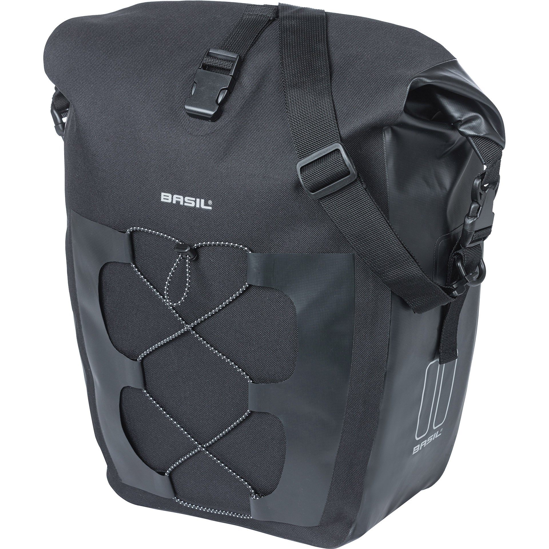 Basil fietstas Navigator L waterproof 25l zwart