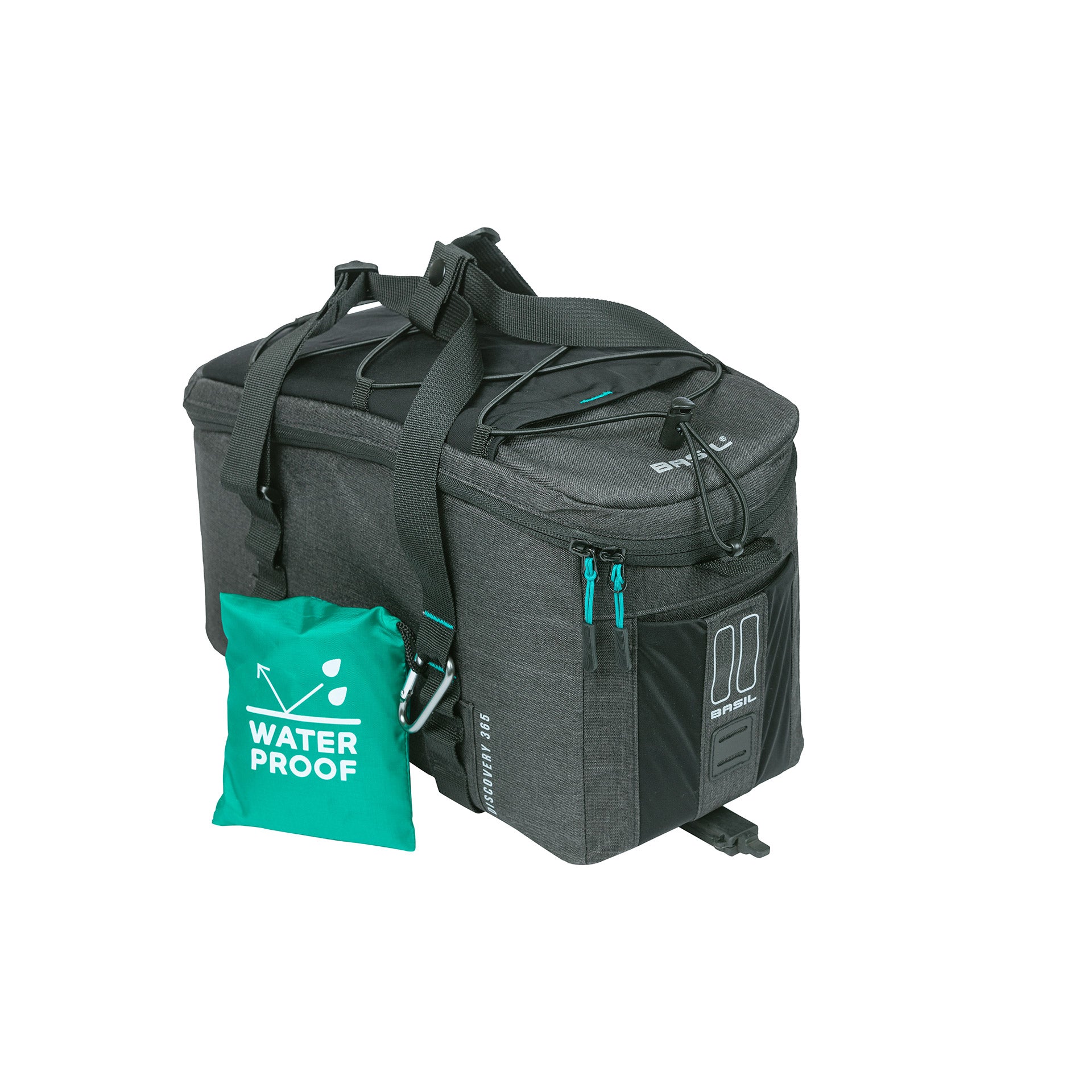 Basil Discovery 365D tas voor bagagedrager M MIK 9L zwart