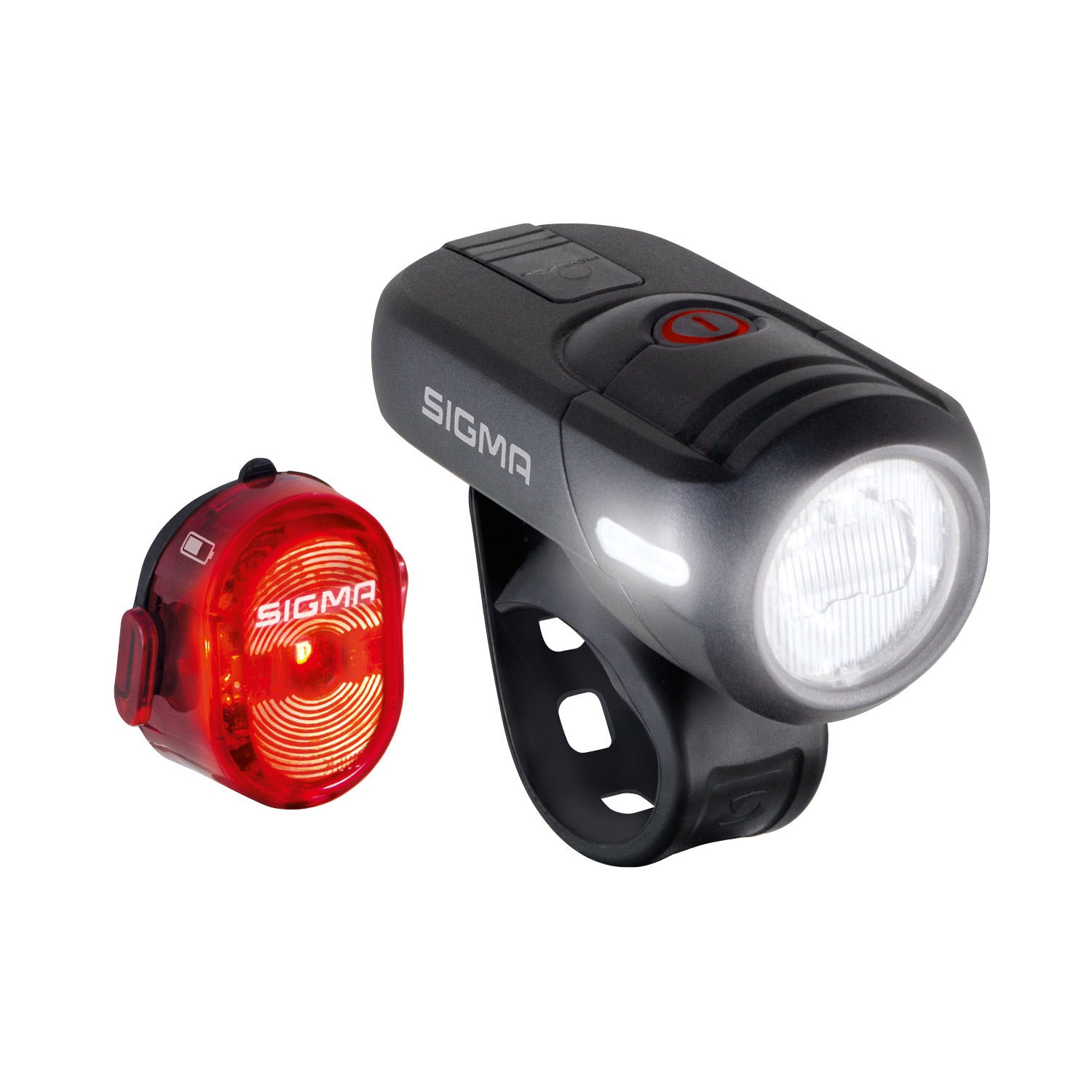 Sigma verlichtingsset Aura 45 lux + Nugget II USB-laadbaar