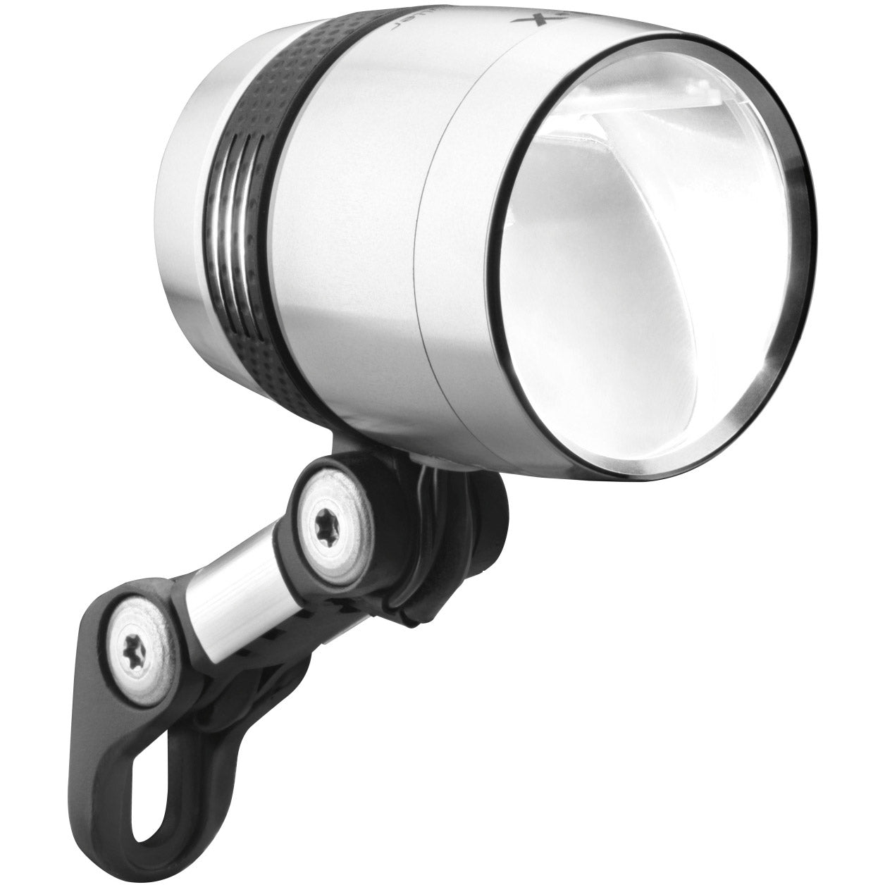 Bumm Lumotec IQ-X koplamp 100 lux naafdynamo zilver