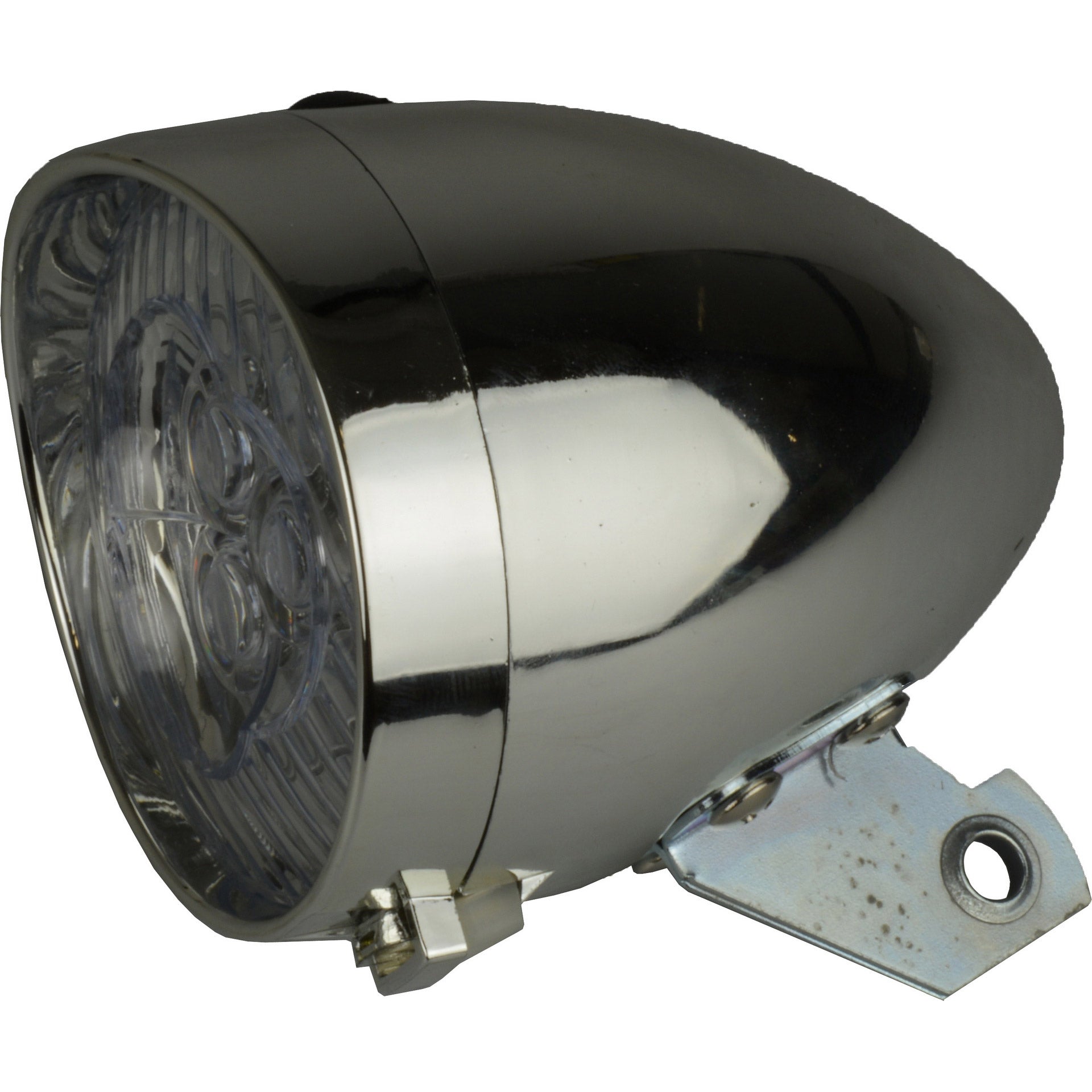 Koplamp Catch It 3-LED retro chroom OEM