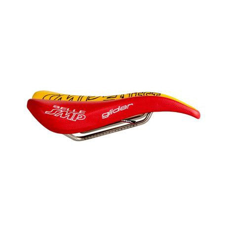 SMP zadel Pro Glider geel/rood TESTZADEL