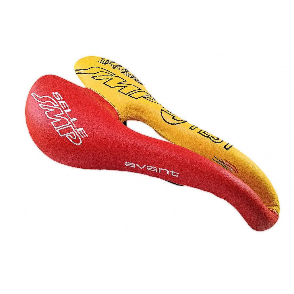 SMP zadel Pro Avant geel/rood TESTZADEL