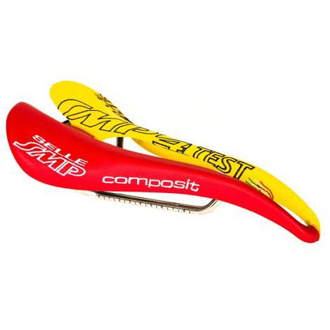 SMP zadel Pro Composit geel/rood TESTZADEL