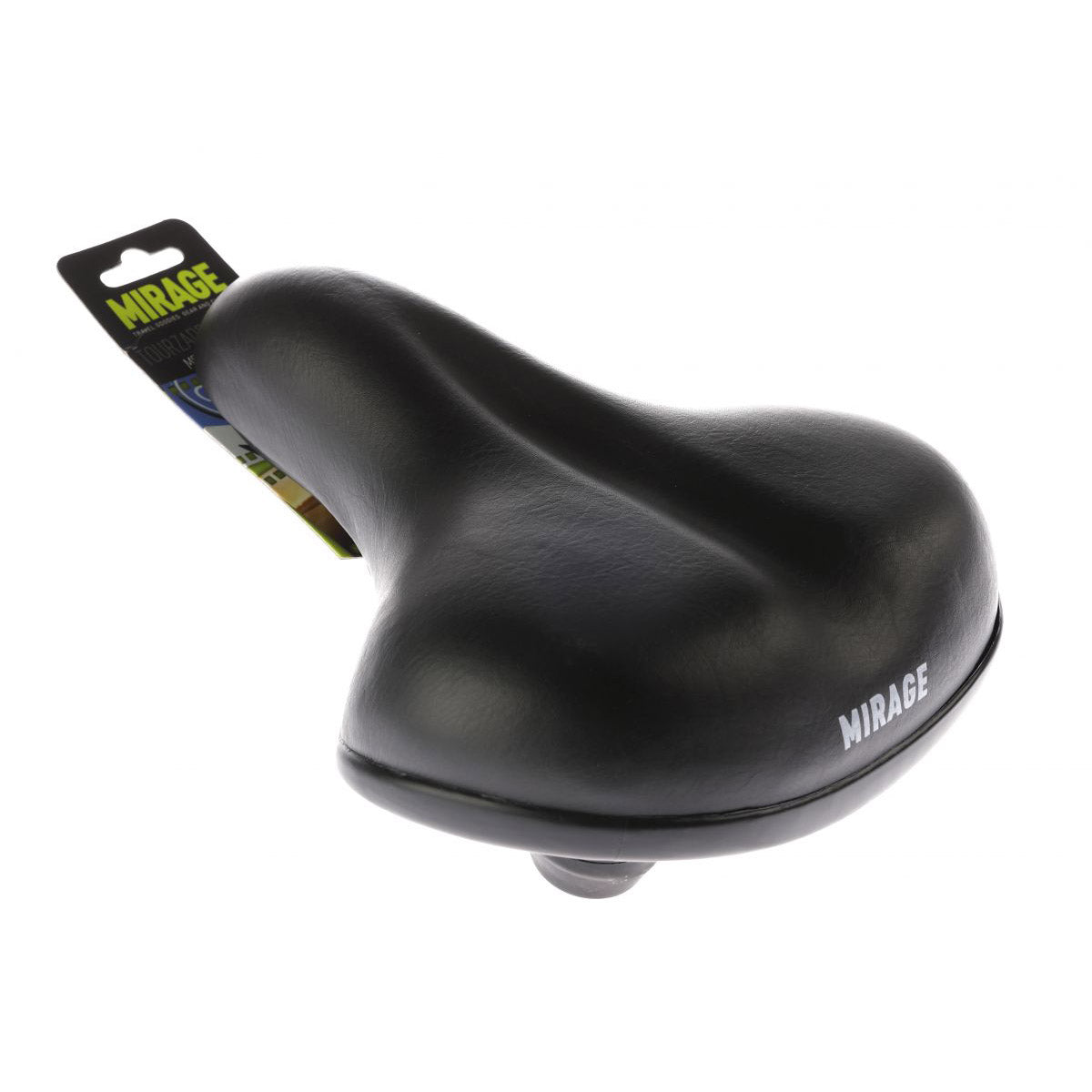 Mirage zadel Comfort met elastomeer zwart