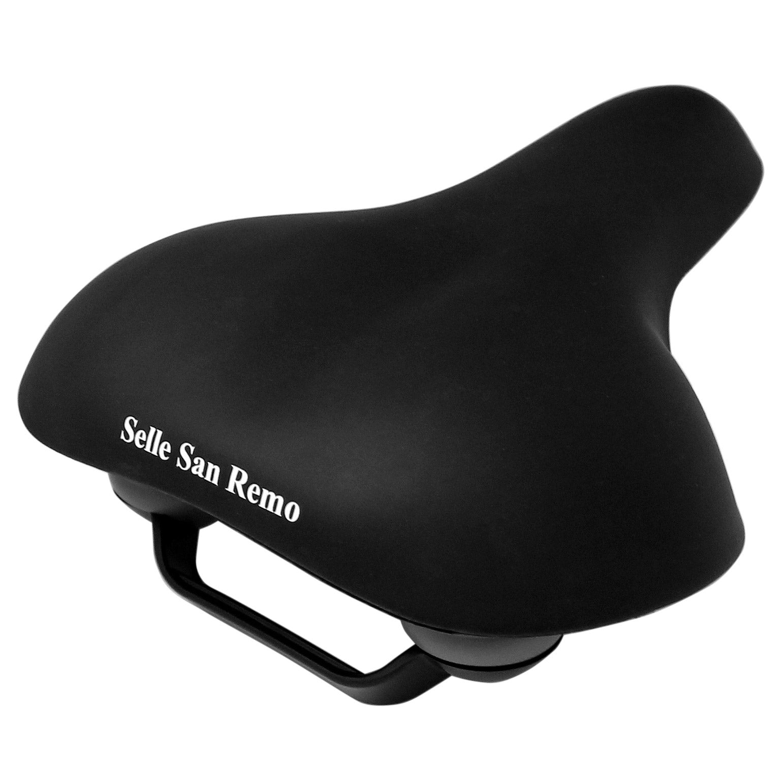 Selle San Remo zadel Vienna E-Bike zwart met handgreep