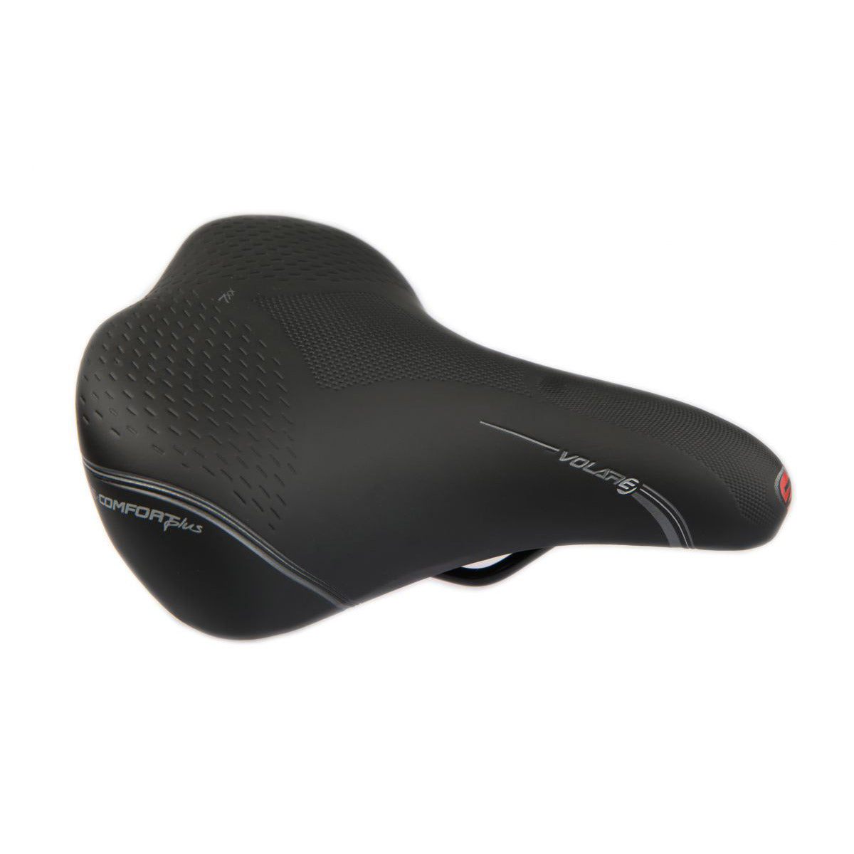 Selle Bassano zadel XXL Volare BigCity m/elastomeer zwart