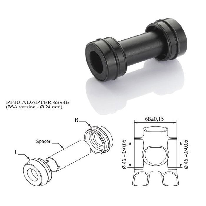 Dedacciai adaptors PF30 - BSA