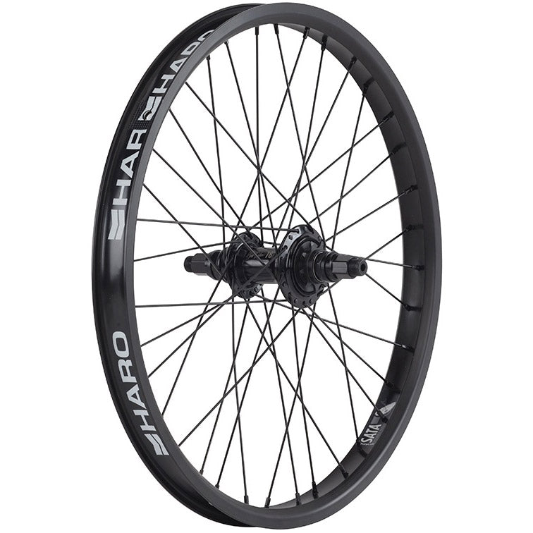 Haro achterwiel 16" 9T driver 14mm as zwart