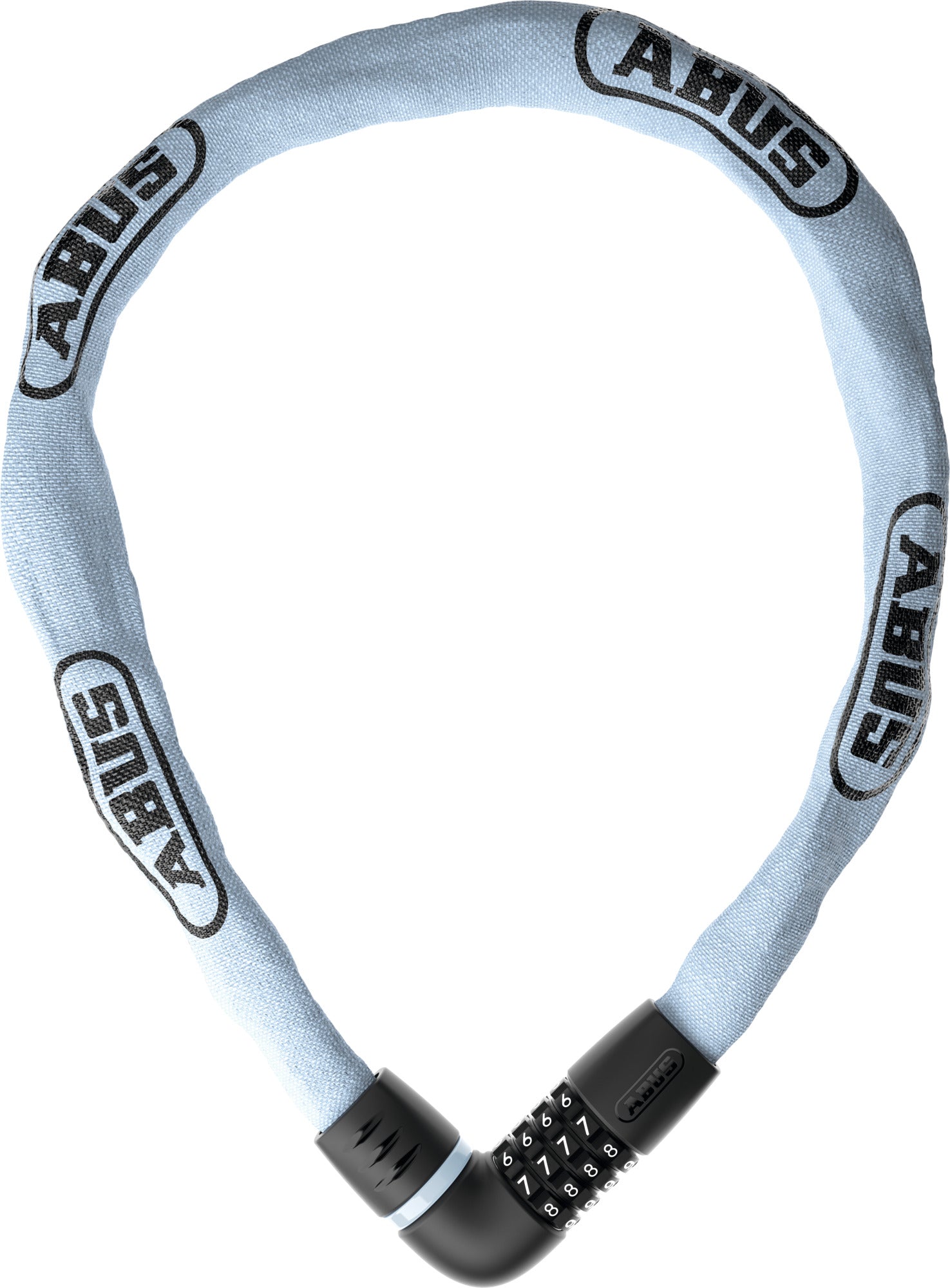 Abus kettingslot code Tresor 6807C/110 light blue