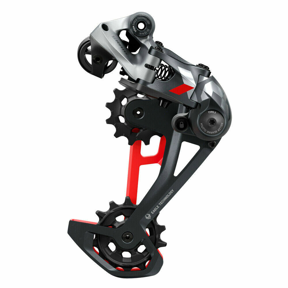 SRAM achterderailleur X01 Eagle 12v 52T rood/grijs