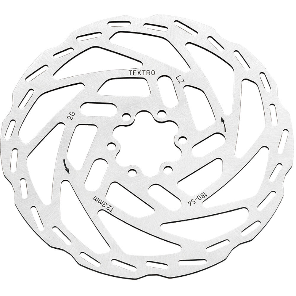Tektro rotor TR180-54 ø180 2,3mm zilver