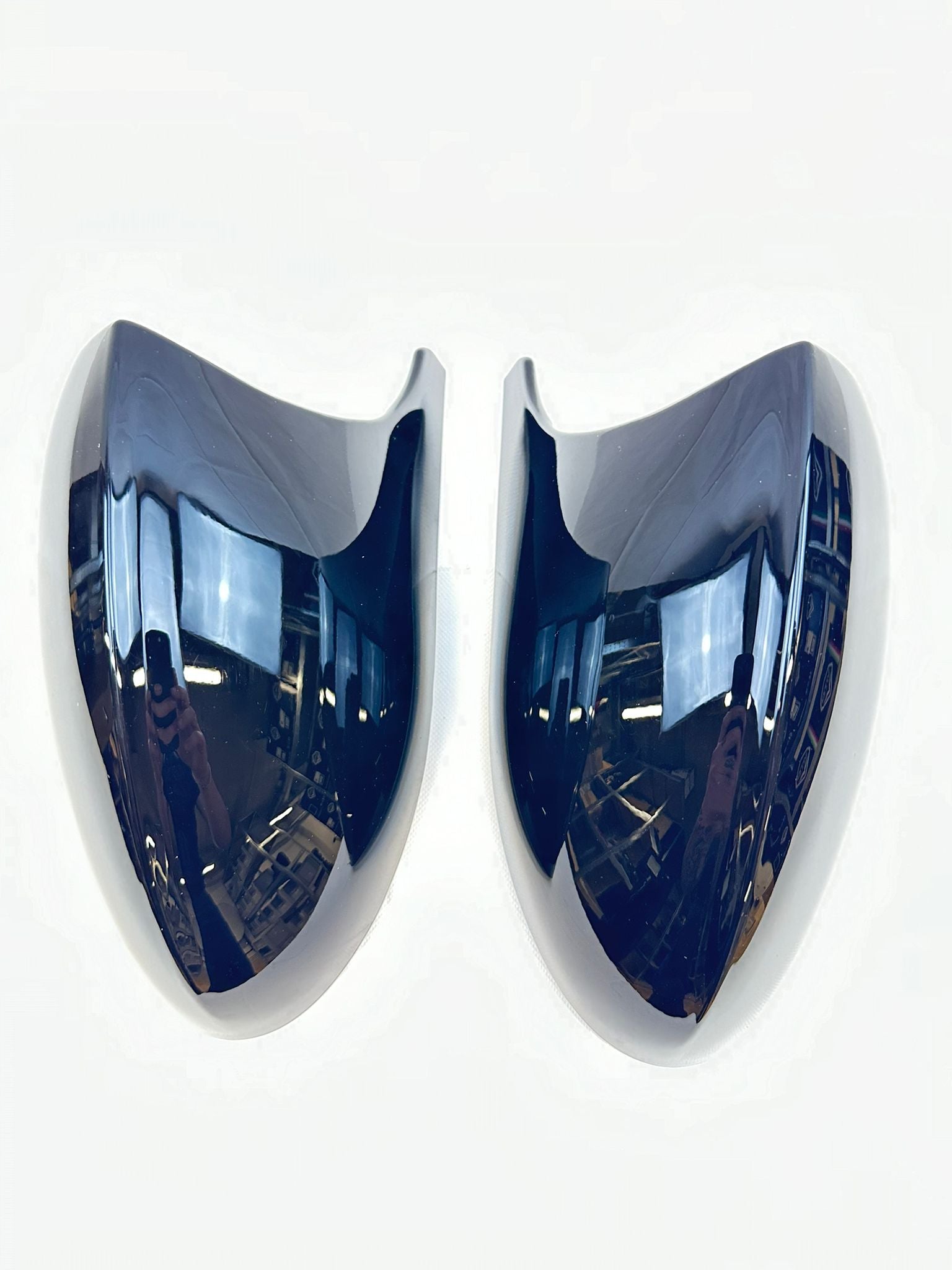 BMW Styling - Pre-Facelift (tot 2009) Styling 1 Serie / 3 serie E81, E82, E87, E88, E90, E91, E92 Spiegelkappen - Volledig hoogglans zwart EVO 1