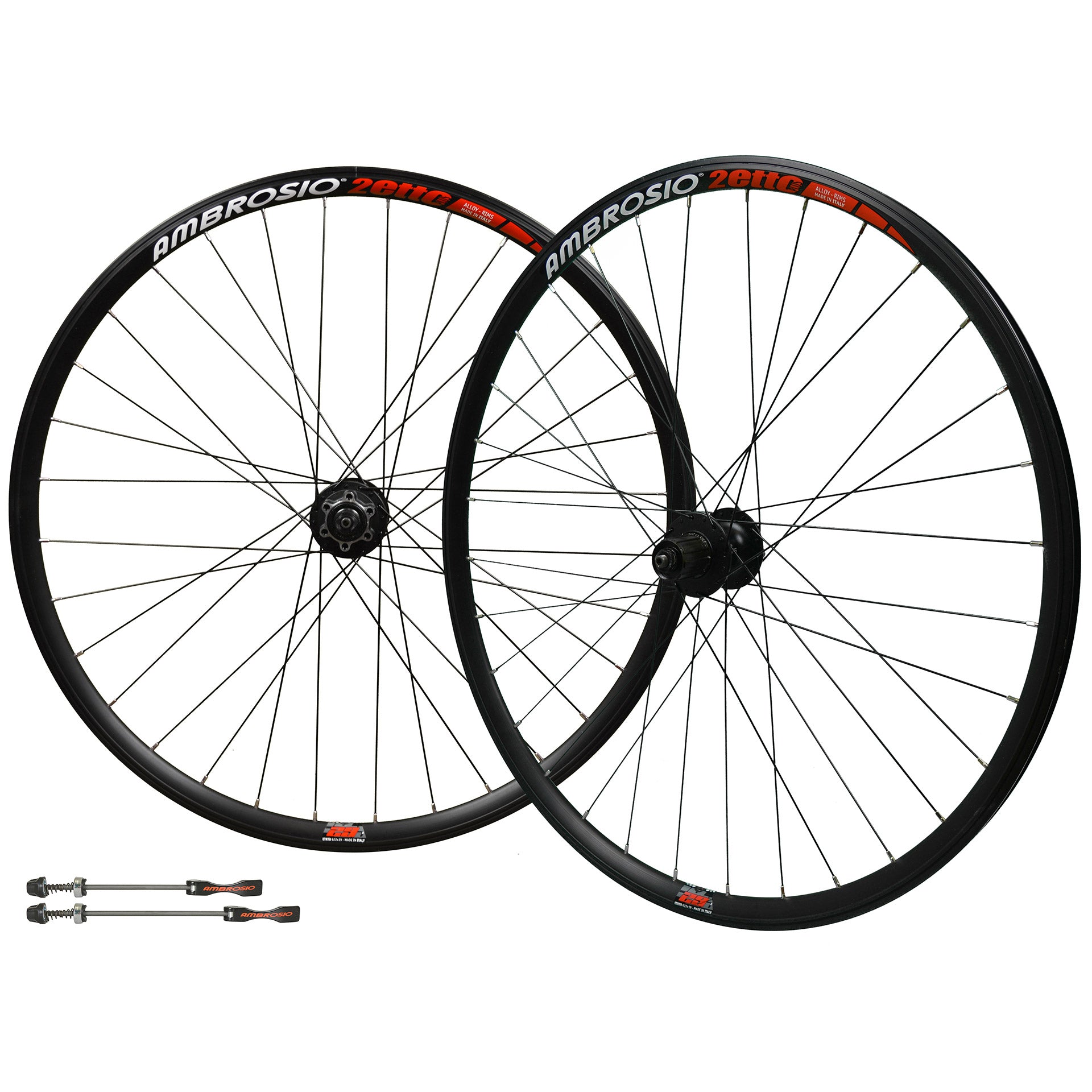 Ambrosio wielset Duetto 29" disc 6-gaats zwart