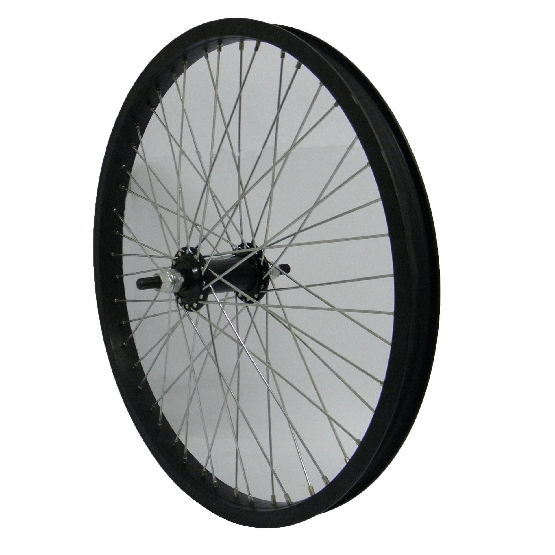Voorwiel 20" Freestyle 3/8-as 48-gts zwart
