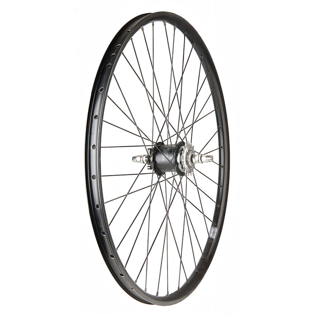 Roland achterwiel 28" 36G A2K DW velg vrijloop zwart