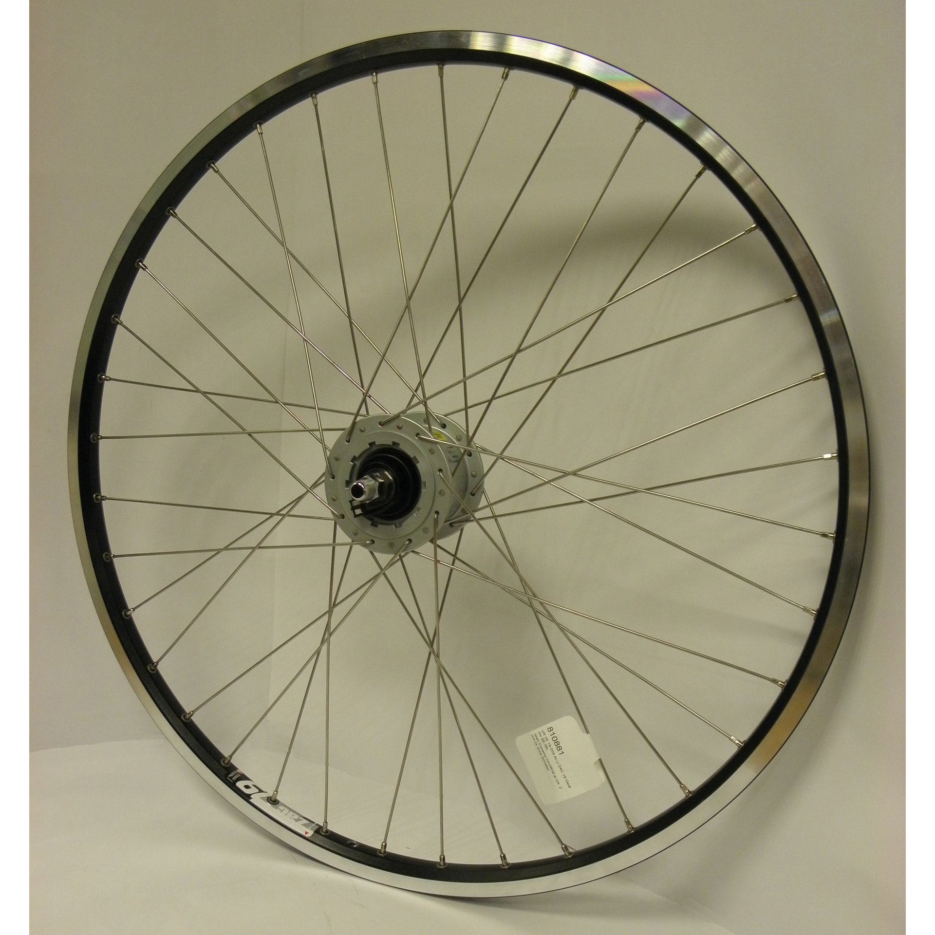 Voorwiel 26-1.75 559 ZAC19 zw naafdyn. Rollerbrake sp.14 RVS