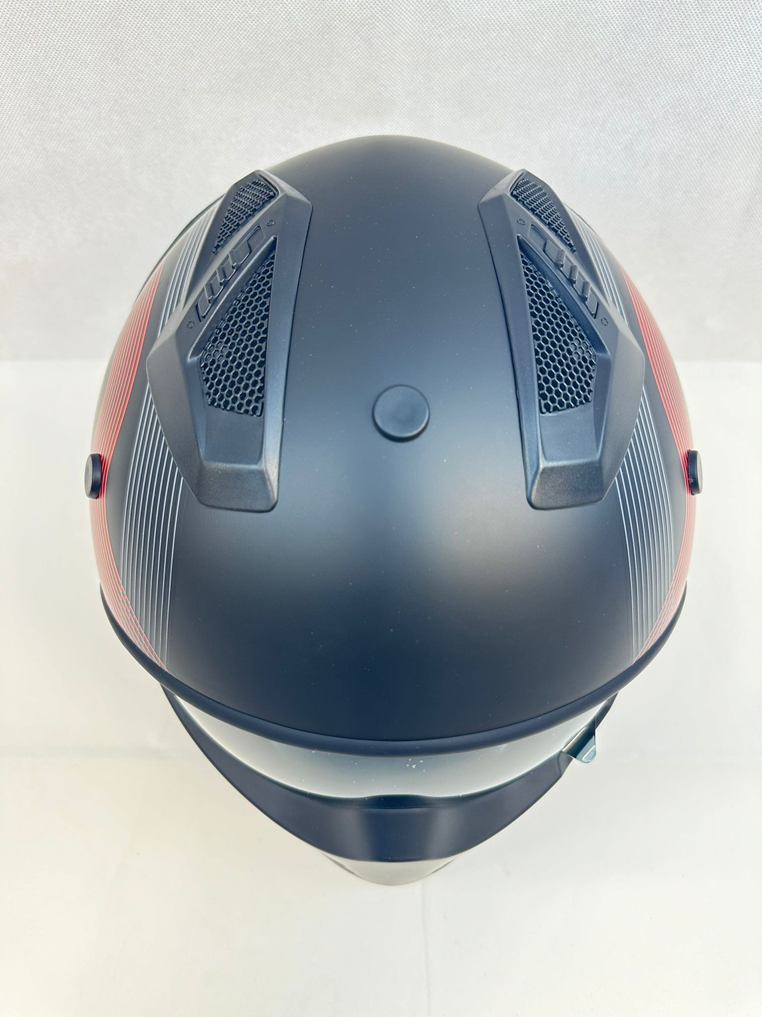 Vito Bruzano Jethelm - Motorhelm - Mat Zwart + Rood