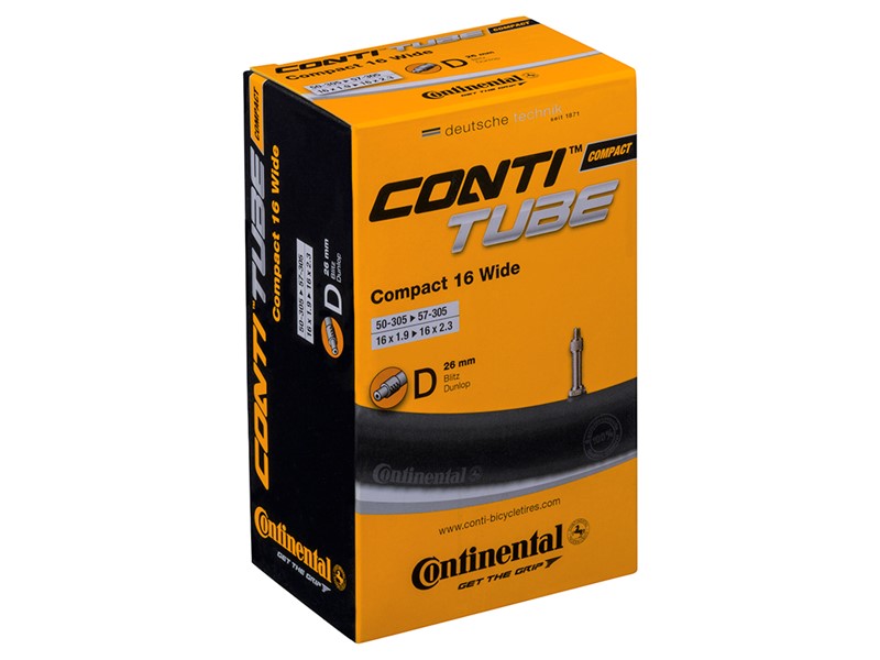 Continental binnenband Compact Wide 16" 50/57-305 HV 26mm