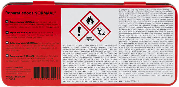 Bandenreparatiedoos Simson "Normaal"