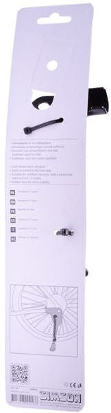 Zijstandaard voor kinderen 12" Simson - zwart