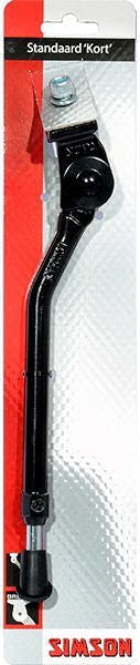 Zijstandaard Simson Kort met 30mm brede plaat - zwart