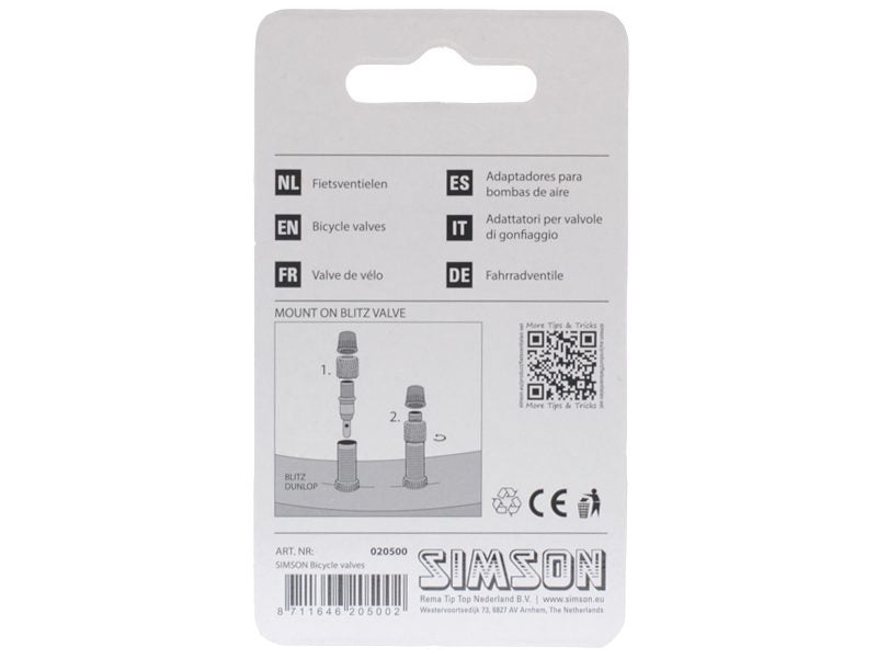 Simson Fietsventielset Hollands (Blitz)