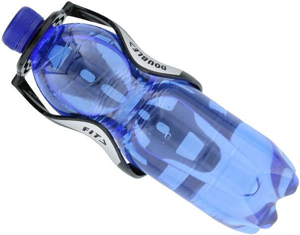 Fles- en bidonhouder Simson Double Fit - mat zwart