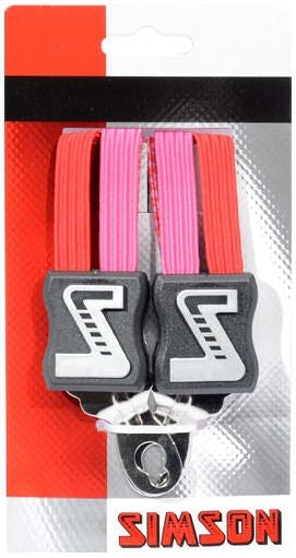 Snelbinder Trio Simson kort met 3 binders - roze/rood